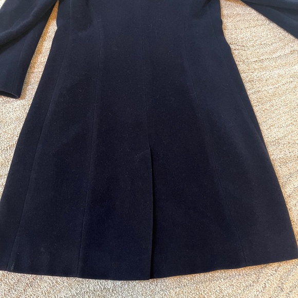 Calvin Klein Women's Single-Breasted Button Coat Wool Blend Black -2 - Picture 4 of 7